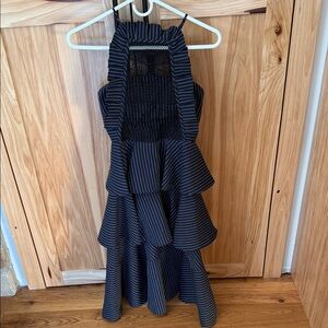 Striped Black and White Dress